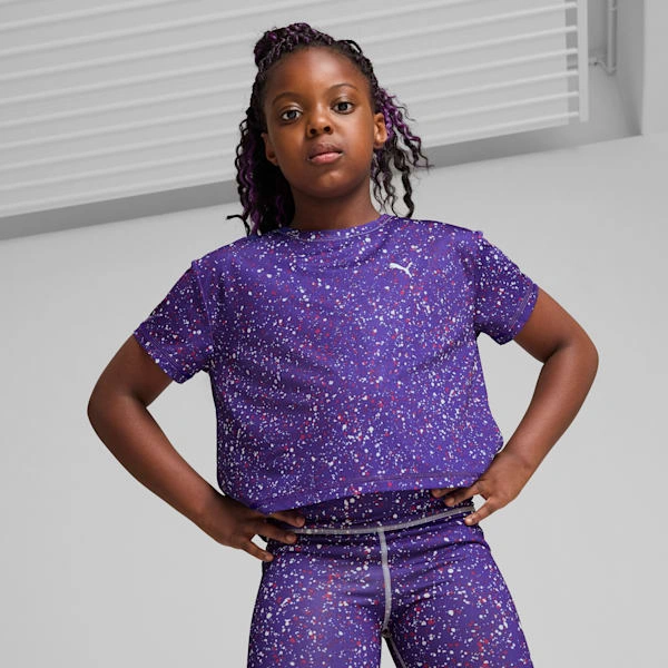 PUMA's Train Favourite Tee: Short & Sweet. Epic Kids' Style, Pure Fun. Gear Up. Go Wild.